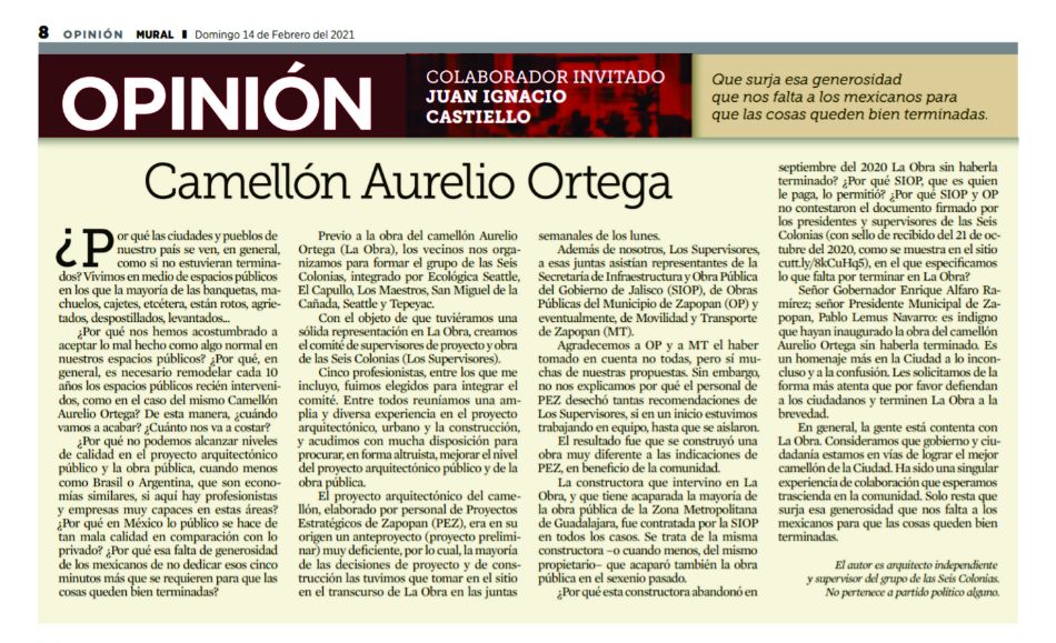 D Columnas De Opinión Prensa Juan Ignacio Castiello Arquitectos 4823